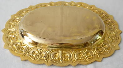 French antique solid silver gilt Baroque Chapel Set